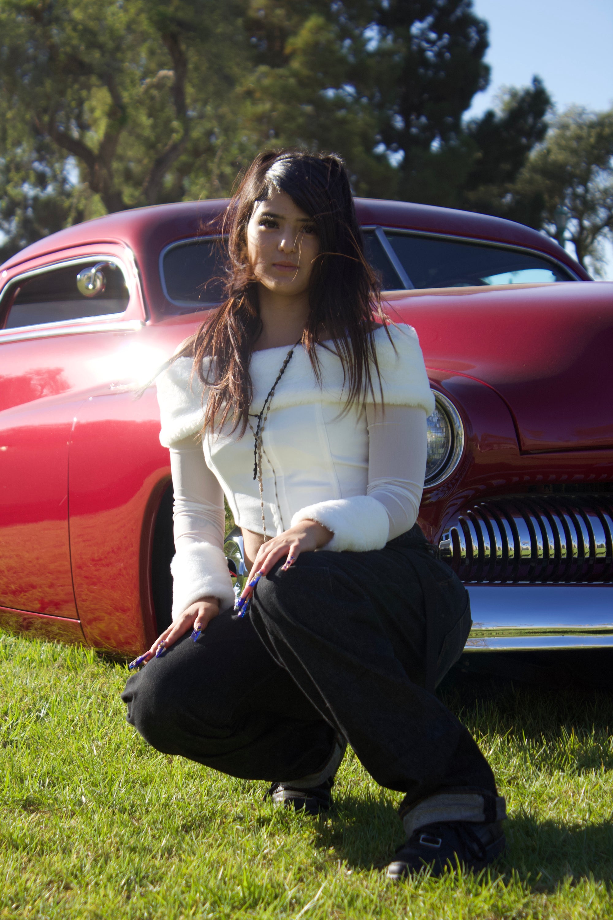 Heaven Fur Corset Top